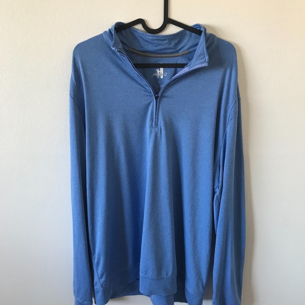 Johnnie-O 1/4 Zip Gold Performance Pullover Mens Size Large